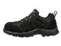 Chaussures de sécurité noires avec des détails jaunes de la marque Parkside.