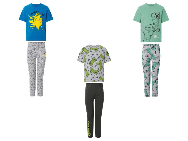 Pyjamas pour enfants avec imprimés de personnages de dessins animés et de jeux vidéo.