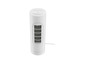 Un ventilateur blanc avec trois vitesses.