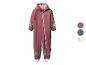 Combinaison de pluie rose pour enfant avec détails réfléchissants.