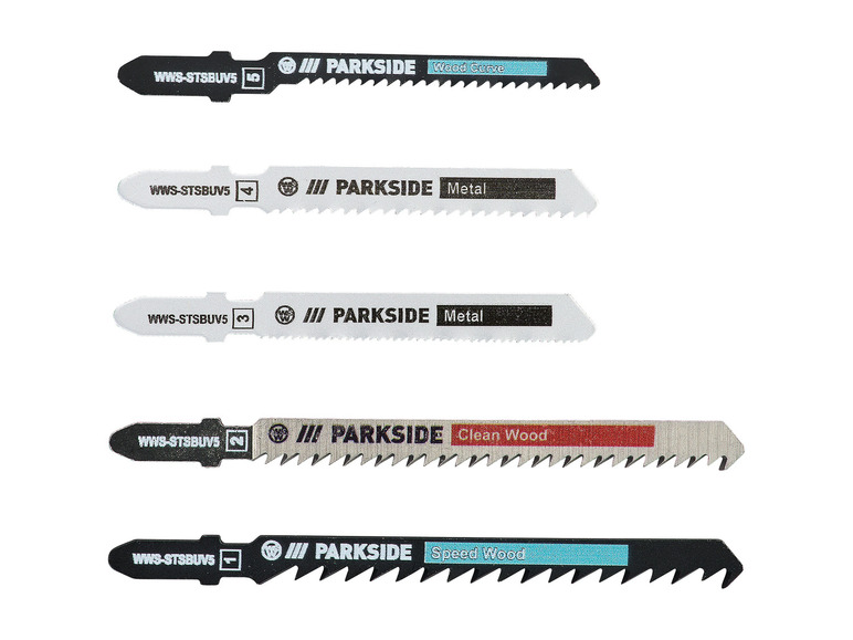 PARKSIDE® Set de lames de scie sauteuse PSTZ 3 A1, 5 pièces 4
