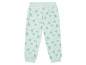 Pantalon de jogging bleu clair à motif floral.