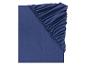 Un drap housse bleu foncé
