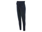 Pantalon de grossesse bleu foncé avec une taille élastique.