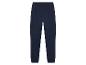 Un pantalon de jogging bleu marine avec une taille élastique.