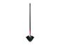 Brosse à toiles d'araignée avec poils noirs et manche vert-rouge