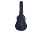 Une housse de guitare noire.
