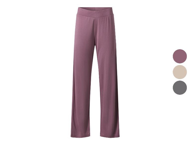 Pantalon large femme, couleur mauve