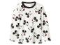 T-shirt blanc à manches longues avec imprimé Mickey Mouse