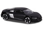 Une voiture jouet Audi R8 noire.