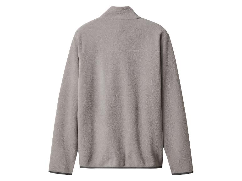 Polaire gris clair avec col montant et manches longues