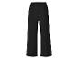 Pantalon large noir à taille élastique.