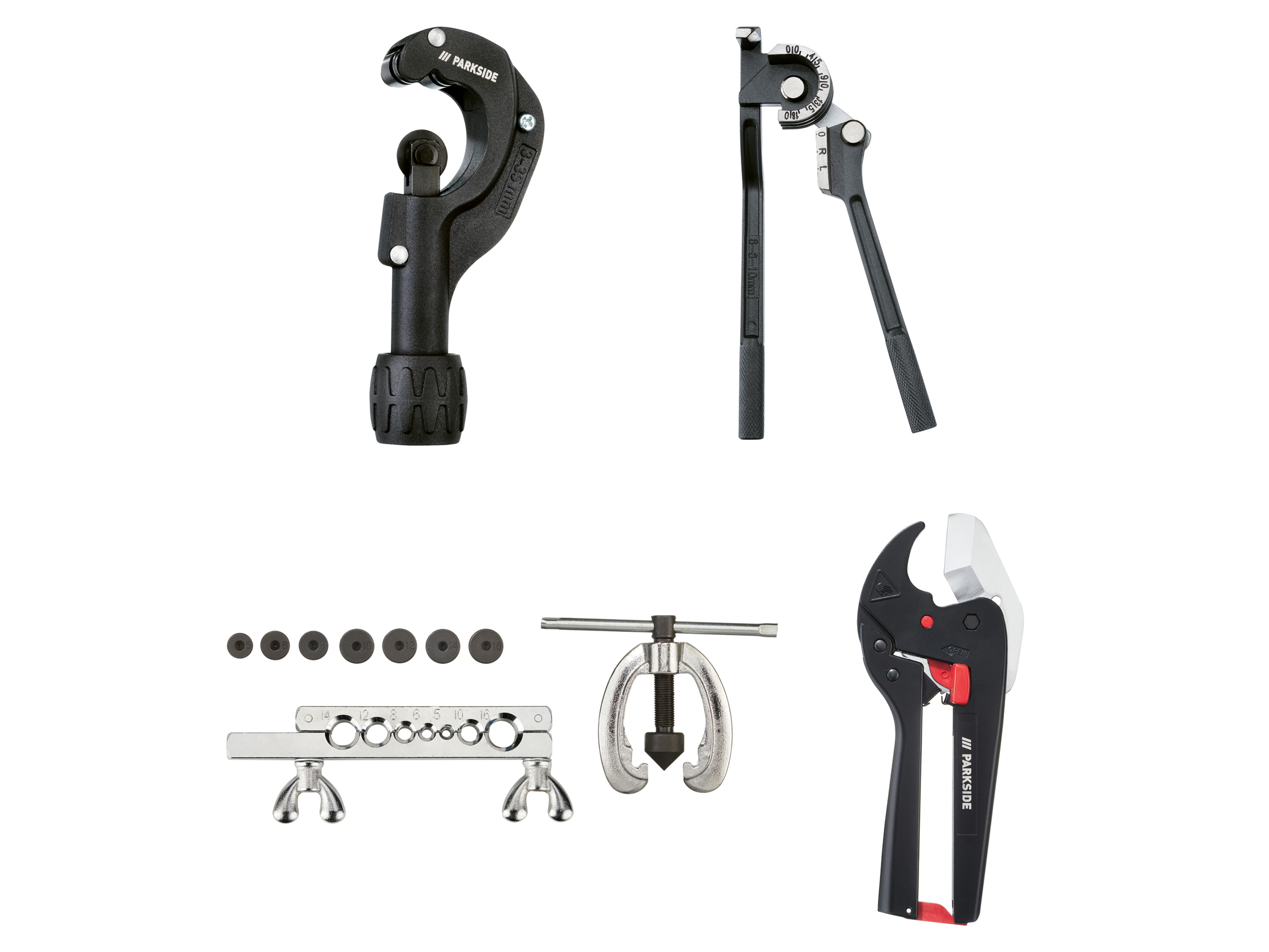 PARKSIDE® Coupe-tubes plastique ou coupe-tubes ou pince à cintrer les tubes ou kit d'outils à cintrer double