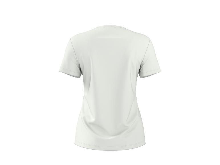 T-shirt blanc à manches courtes, vue de dos