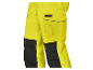 Pantalon de travail Parkside Performance, jaune et noir.