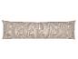 Long oreiller de corps avec un motif géométrique beige et blanc