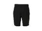Short de sport noir pour homme avec passants de ceinture et longueur au genou.