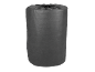 Sac de rangement cylindrique gris foncé avec cordon de serrage et fermeture éclair.