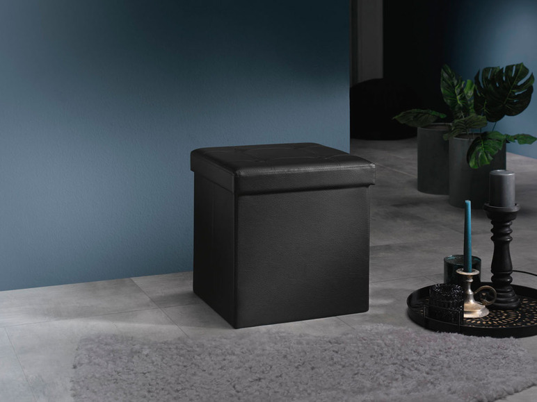 Aller en mode plein écran : LIVARNO home Pouf pliable avec coffre de rangement San Diego - Image 10