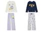 Pyjamas pour enfants avec des motifs de smileys et Pikachu.