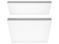Deux plafonniers LED carrés.