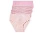 Trois culottes roses, deux à rayures.
