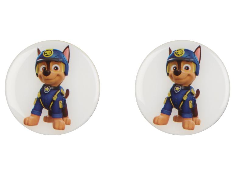 Deux boutons ronds avec Chase de Pat' Patrouille.