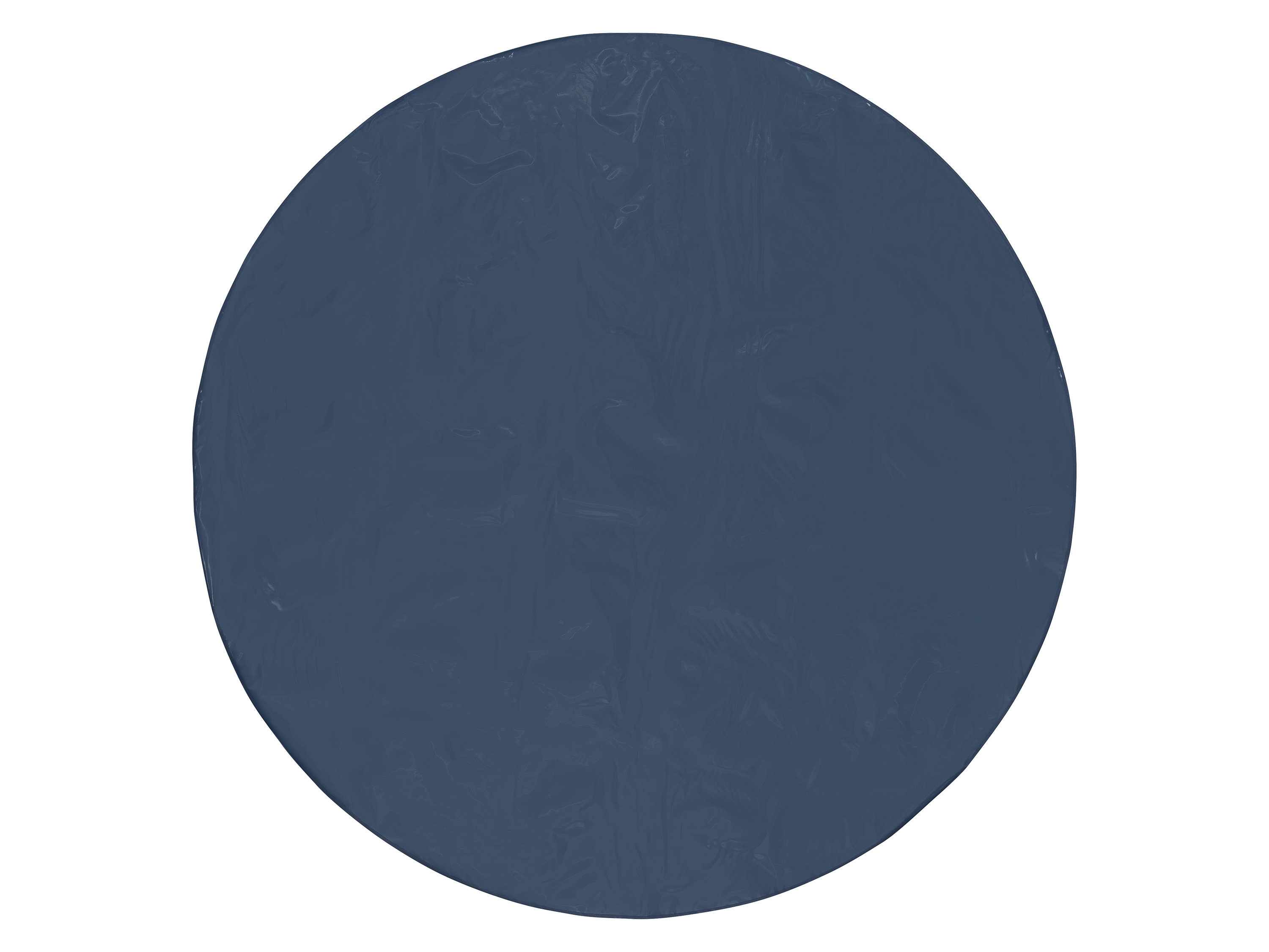 LIVARNO home Nappe en toile cirée (Ø 160 cm, rond, bleu)