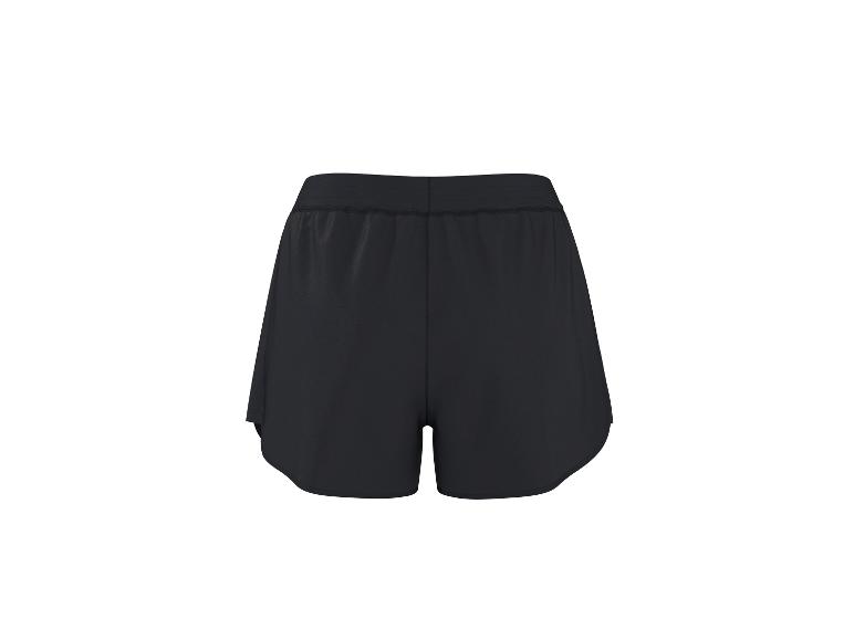 Short de sport noir avec taille élastique.