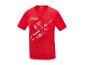 T-shirt rouge Parkside avec imprimé d'outils.