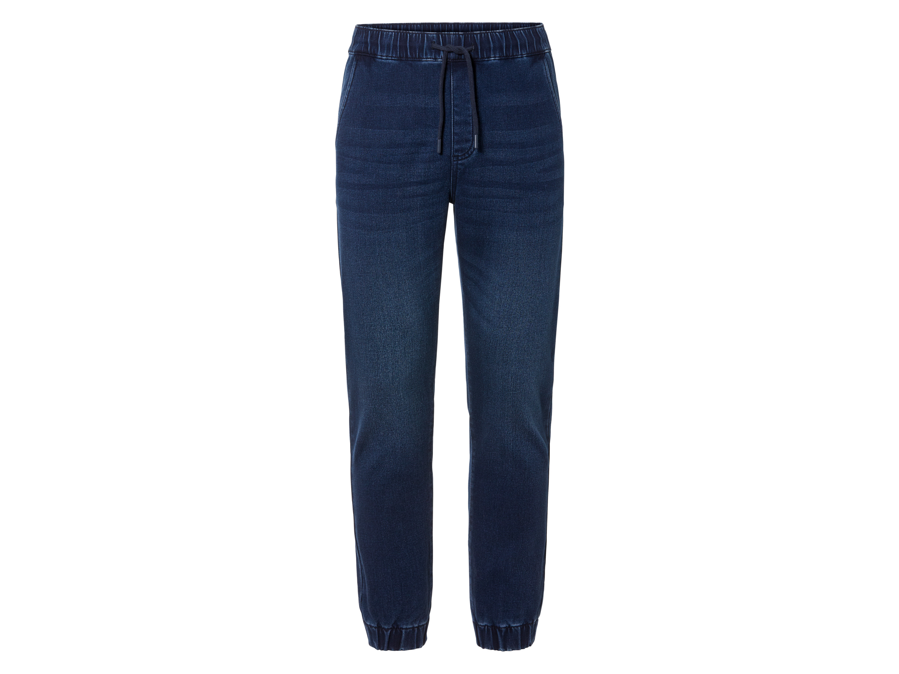LIVERGY® Pantalon molletonné denim homme (M, bleu foncé)