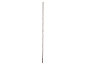 Câble en acier inoxydable sur fond blanc.