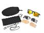 Lunettes de soleil Crivit avec des verres interchangeables et accessoires.