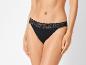 String noir avec dentelle