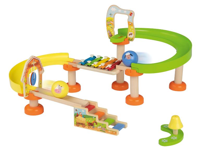 Circuit de billes en bois