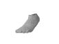 Chaussette de sport courte grise sur fond blanc.