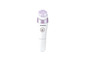 Une brosse à visage blanche Silvercrest avec une bordure violette.
