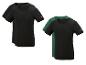 Deux t-shirts thermiques noirs et un vert pour homme Parkside