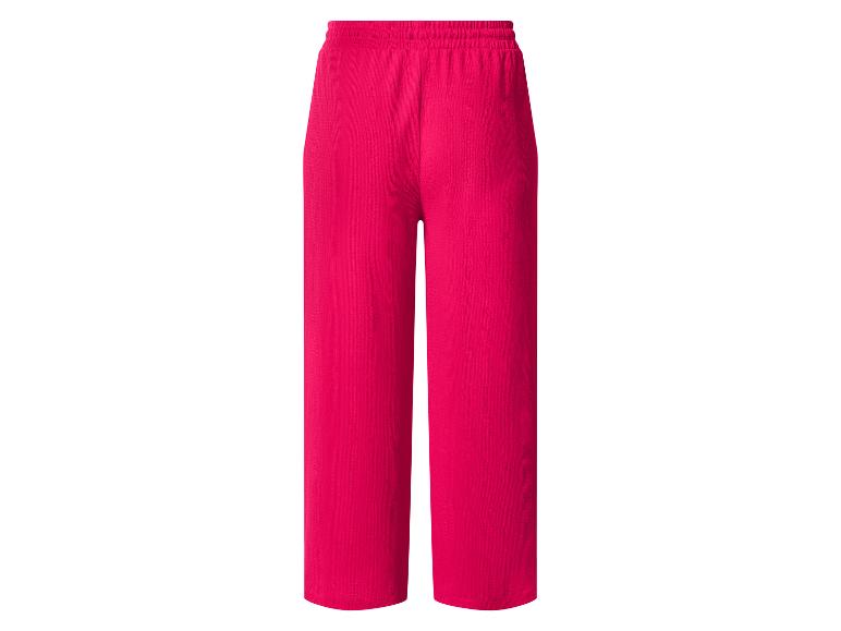 Pantalon fuchsia pour femme avec taille élastique