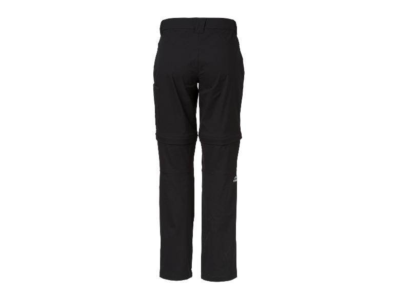 Pantalon zippé noir pour homme, vue arrière