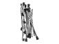 Structure métallique pliable pour meuble de camping.