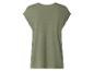 T-shirt femme à manches courtes vert olive, vue de dos