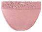 Culotte rose poudré avec dentelle.