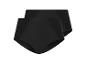 Lot de deux culottes taille haute noires avec détails en dentelle