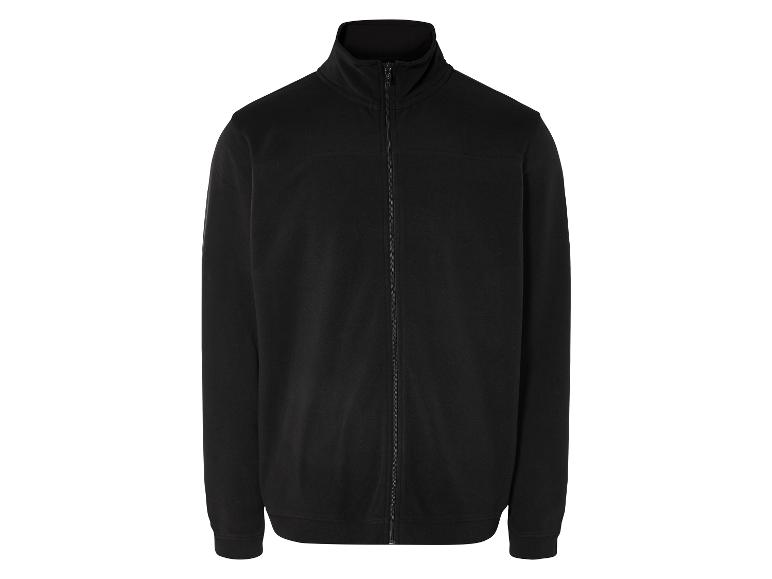 Un sweat-shirt noir à fermeture éclair et manches longues