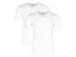 Deux t-shirts blancs à col en V pour hommes