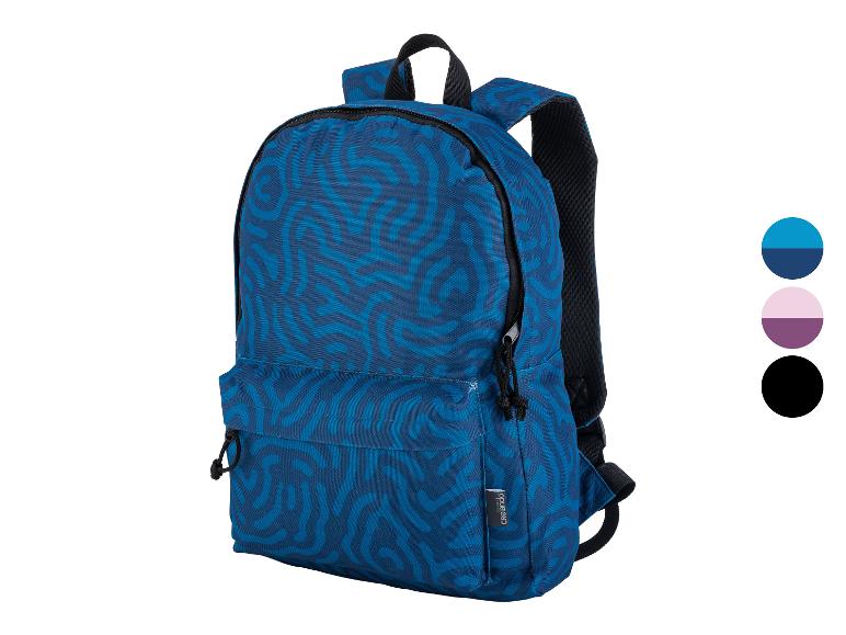 Sac à dos Crelando bleu à motifs, plusieurs coloris disponibles.