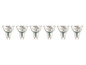 Six ampoules LED avec culot GU10