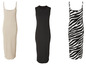 Robes beiges, noires et à imprimé zèbre