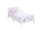 Lit enfant blanc Peppa Pig avec motifs arc-en-ciel et soleil